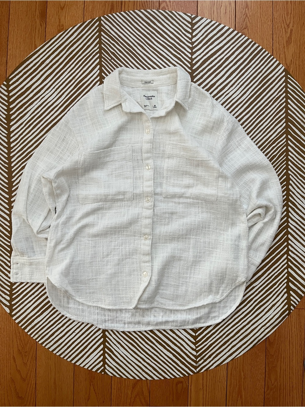 Abercombie & Fitch White Oversized Button Up (women’s M)
